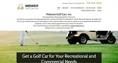 Desktop Screenshot of midwestgolfcars.com